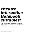 Theatre Interactive Notebook Cuttables