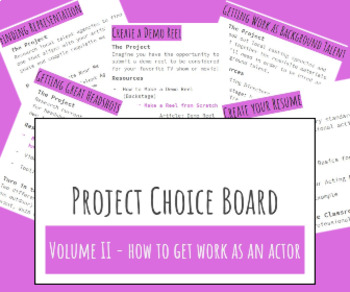 Preview of Theatre PCB Vol. II: How to Get Work as an Actor