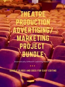 Preview of Theatre Production Advertising/Marketing Project Bundle-Google Docs and Slide