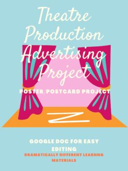 Preview of Theatre Production Advertising Project- Posters/Postcard- Google Doc