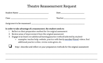 Preview of Theatre Reassessment Request