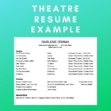 Theatre Resume Example