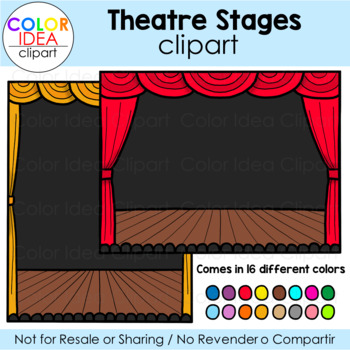 Preview of Theatre Stages Clipart