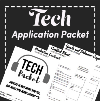 Preview of Theatre Tech Application Packet and Production Contract