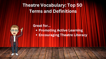 Preview of Theatre Vocabulary: Top 50 Terms and Definitions - Digital Resource
