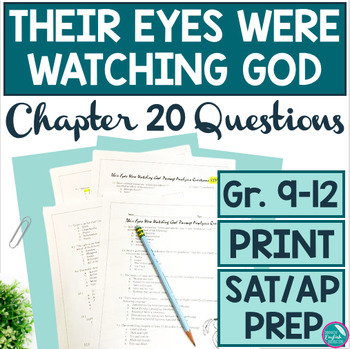 Preview of Their Eyes Were Watching God Chapter 20 Multiple Choice AP SAT Questions Quiz