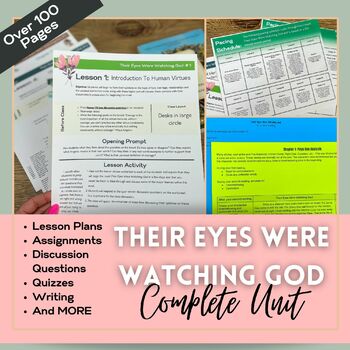 Preview of Their Eyes Were Watching God: Full Teaching Unit {UPDATED}