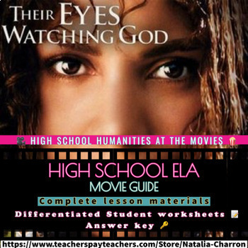 Preview of Their Eyes Were Watching God Movie Guide and Student Worksheets EDITABLE bundle