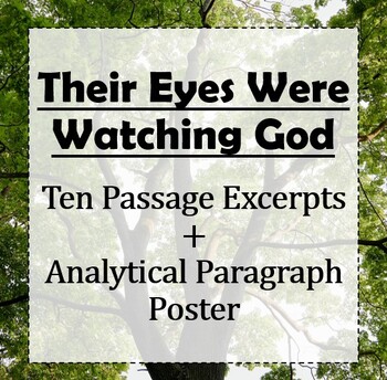 Preview of Their Eyes Were Watching God: Passage Excerpts + Paragraph Builder Poster