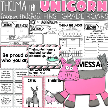 Preview of Thelma the Unicorn Book Companion  Reading Comprehension