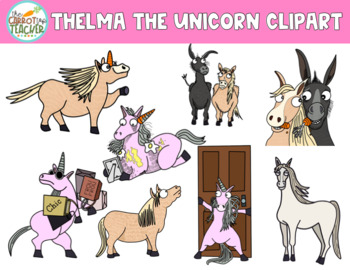 Preview of Thelma the Unicorn Clipart