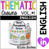 Thematic Crowns in English- volume #1 for sept to dec
