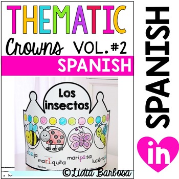 Preview of Thematic Crowns in Spanish- volume #2 for Jan. to August