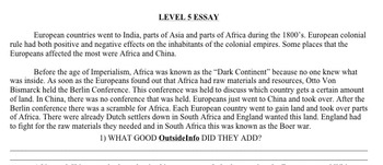 imperialism in africa essay