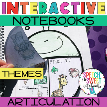 Preview of Articulation Activities | Speech Therapy Notebooks | Thematic Notebooks