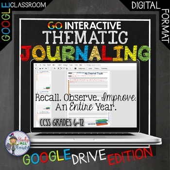 Preview of Thematic Journaling Writing, Observe, for an Entire Year Google Drive