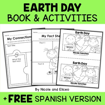 Preview of Earth Day Activities and Mini Book + FREE Spanish