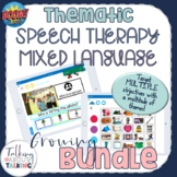 Thematic Mixed Language Speech Therapy Boom Deck Bundle