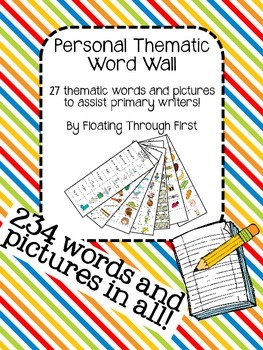 Preview of Thematic Personal Word Wall