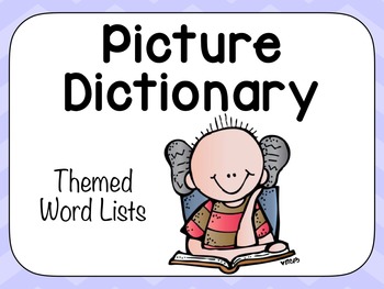 Preview of Thematic Picture Dictionary Cards