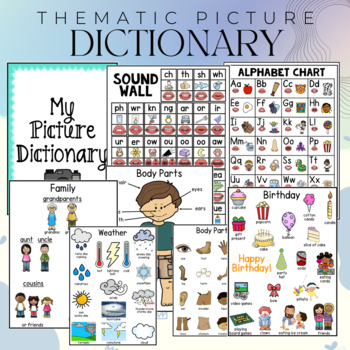 Preview of Thematic Picture Dictionary For Spelling and Generating Ideas During Writing-ESL
