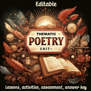 Thematic Poetry Unit - EDITABLE