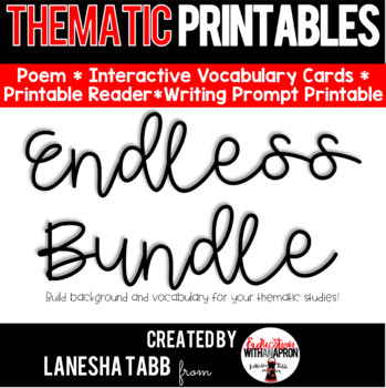 Preview of Thematic Printables BUNDLE!