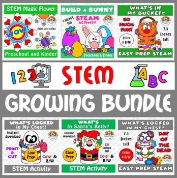 Preview of Thematic STEM Activities for Preschool & Kindergarten (BUNDLE)