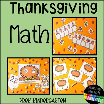 Thematic Thanksgiving Math Activities for Preschool, PreK, and Kindergarten