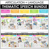 Thematic Unit BUNDLE for Speech Therapy