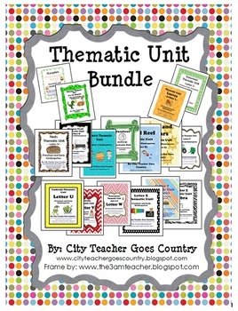 Preschool Thematic Unit Bundle - 31 thematic units by City Teacher Goes