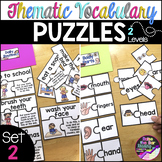 Thematic Vocabulary Puzzles: Set 2 - Beginning ELL Activit