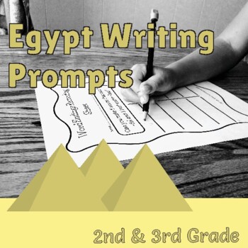 Preview of Thematic Writing Prompts and Planning Pages - Egypt - 2nd & 3rd Grade
