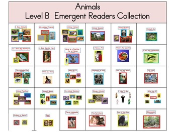 Preview of Theme 3 Animals Emergent Readers Level B Collection