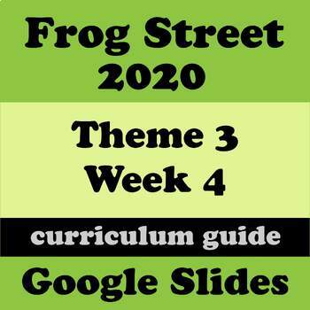Preview of Theme 3 Week 4 - Safe, Healthy, Helpful Me - Active Me - Frogstreet 2020