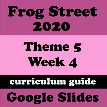 Preview of Theme 5 Week 4 - Creative Me -  My Art Is Me - Frogstreet 2020