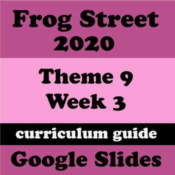 Preview of Theme 9 Week 3 - Changes  - Nurturing Earth - Frogstreet 2020