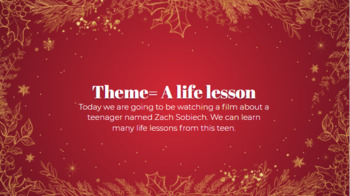 Preview of Theme Activity: Learning Life lessons through Zach Sobiech's Life 