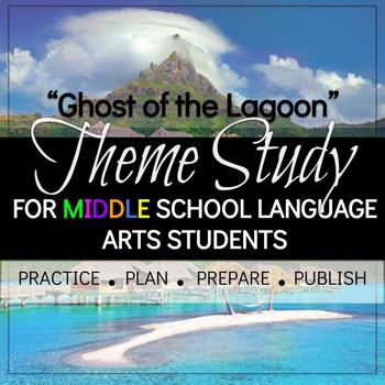 Preview of Writing a Theme Analysis for "Ghost of the Lagoon" - Bundle!