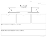 Theme Analysis Graphic Organizer