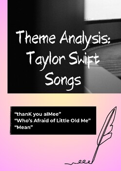 Preview of Theme Analysis: Tortured Poets: Taylor Swift Songs