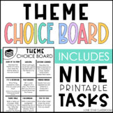 Theme Choice Board - Fiction Choice Board