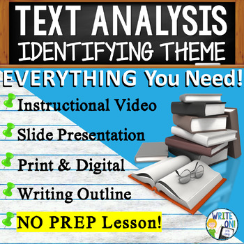 Preview of Text Dependent Analysis Writing - Citing Textual Evidence - Identifying Theme