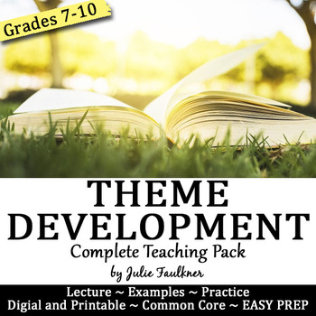 Preview of Theme Development Lesson, Complete Teaching Unit, Lesson Plan