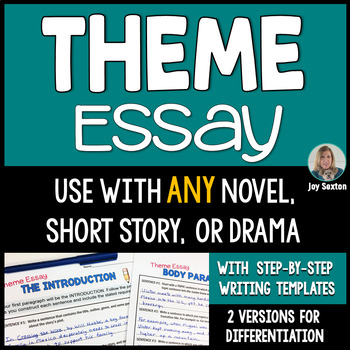 Preview of Theme Essay - Literary Essay Writing for ANY Novel, Story, or Drama