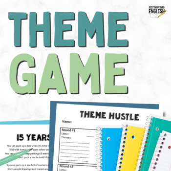 Preview of Themes in Literature Game for Middle School ELA