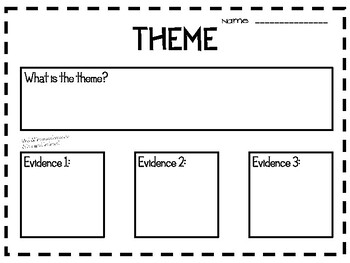 Preview of Theme Graphic Organizer