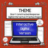 Theme Constructed Response Distance Learning Practice Pages