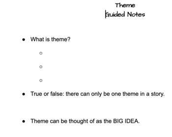 Preview of Theme Guided Notes
