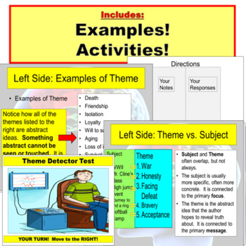 what is theme in a story examples